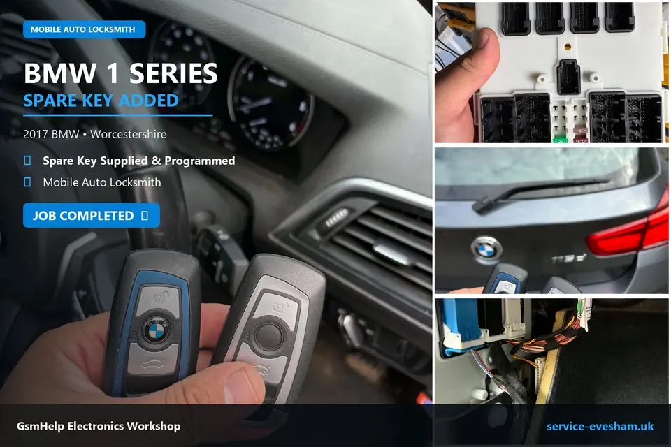 BMW 1 Series 2017 auto locksmith job