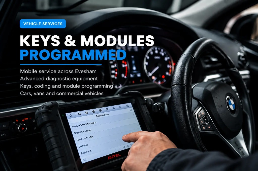 Professional diagnostic equipment used for car key programming