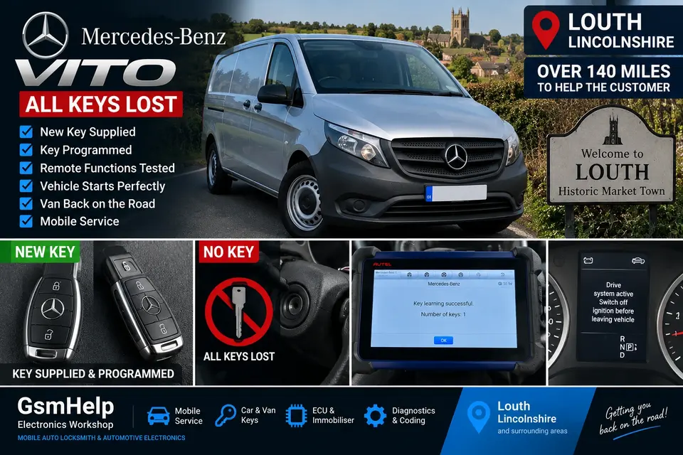 Mercedes Vito auto locksmith job