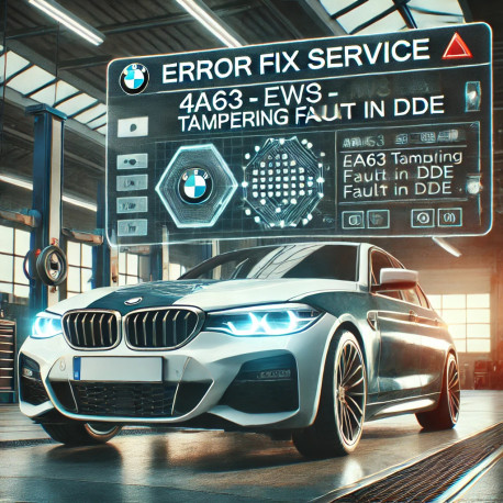 BMW Error Fix Service - 4A63 EWS Tampering Fault in DDE